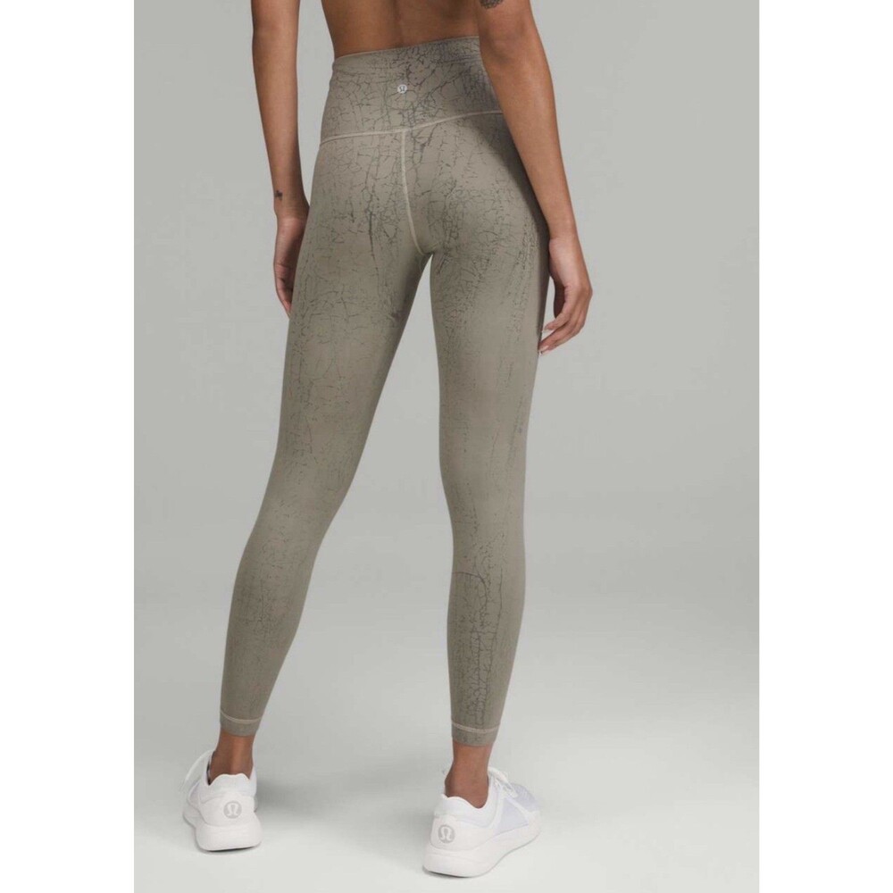 Lululemon Wunder Train High-Rise Tight in Thread Dye Rover Gray/Black Siz 12